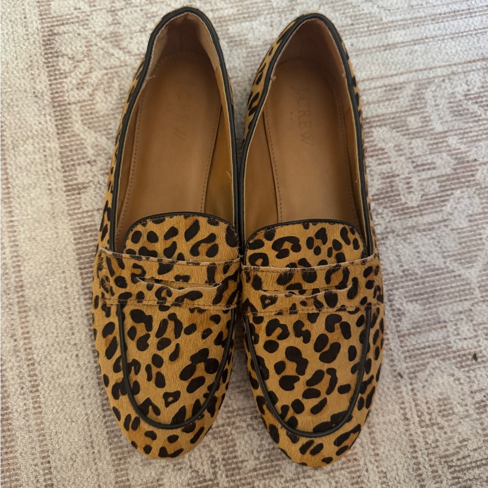 J. Crew Animal Print Loafers